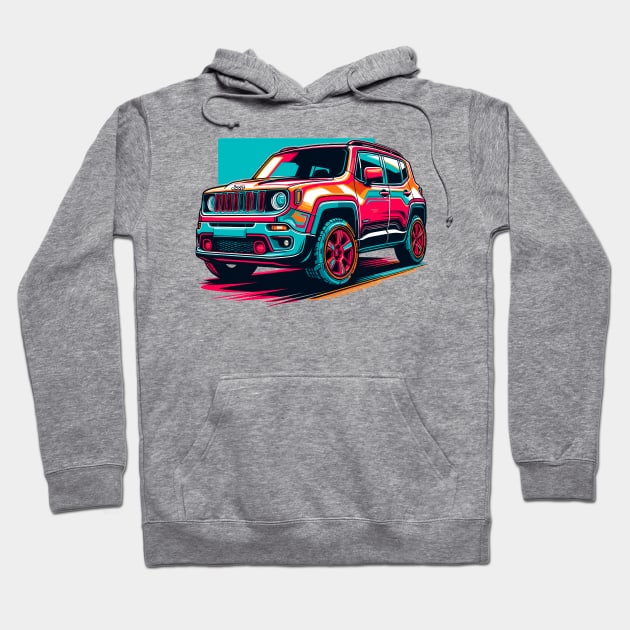 Jeep Renegade Hoodie by Vehicles-Art